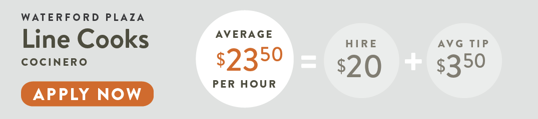 Line Cooks $26 Average Per Hour
