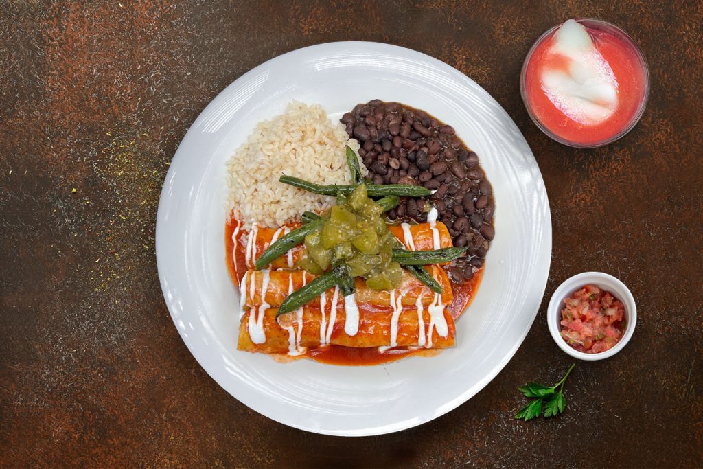 Caribbean Pork Enchiladas