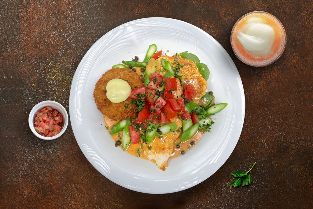 Free Range Chicken and Wild Crab Cake Piccata
