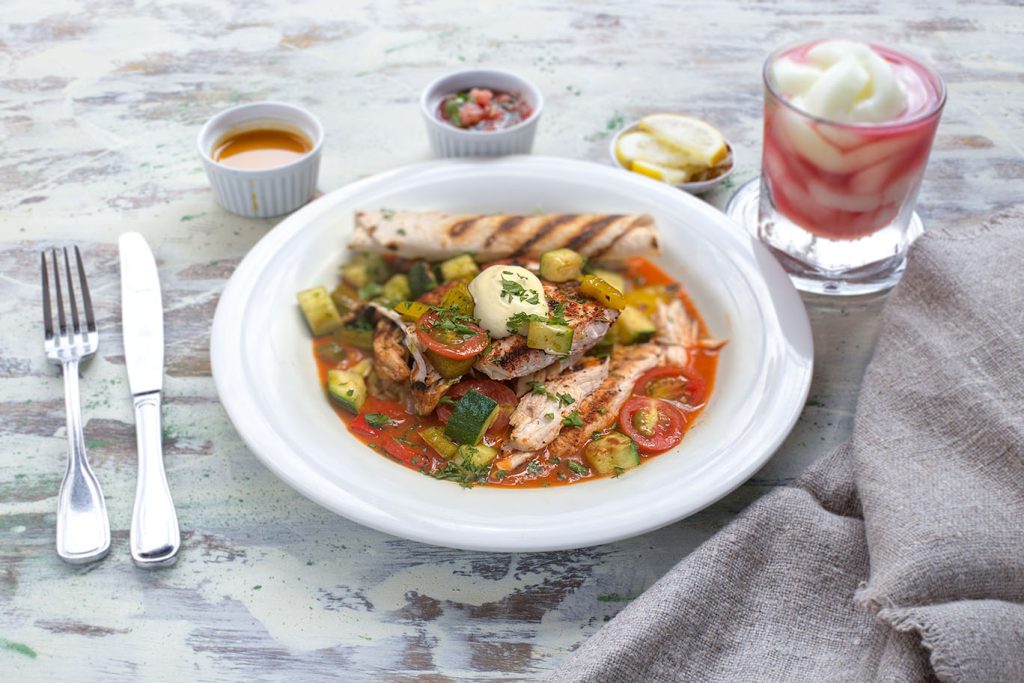 Blackened Mahi and Free Range Chicken Jambalaya