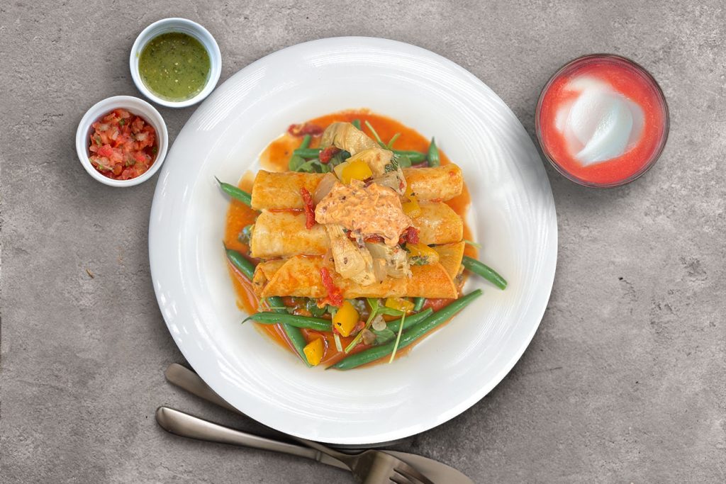 Valencia Salmon Enchiladas