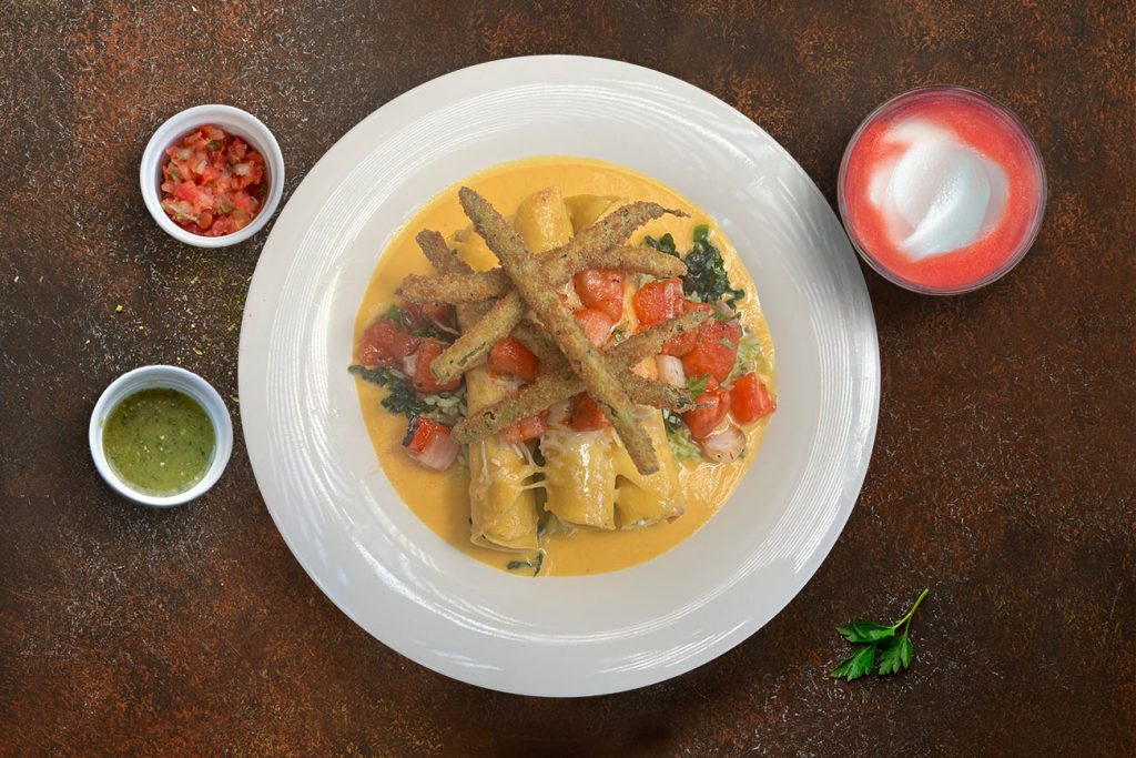 Cajun Salmon Enchiladas