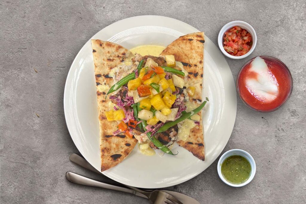 Grilled Jerk Chicken Flatbread