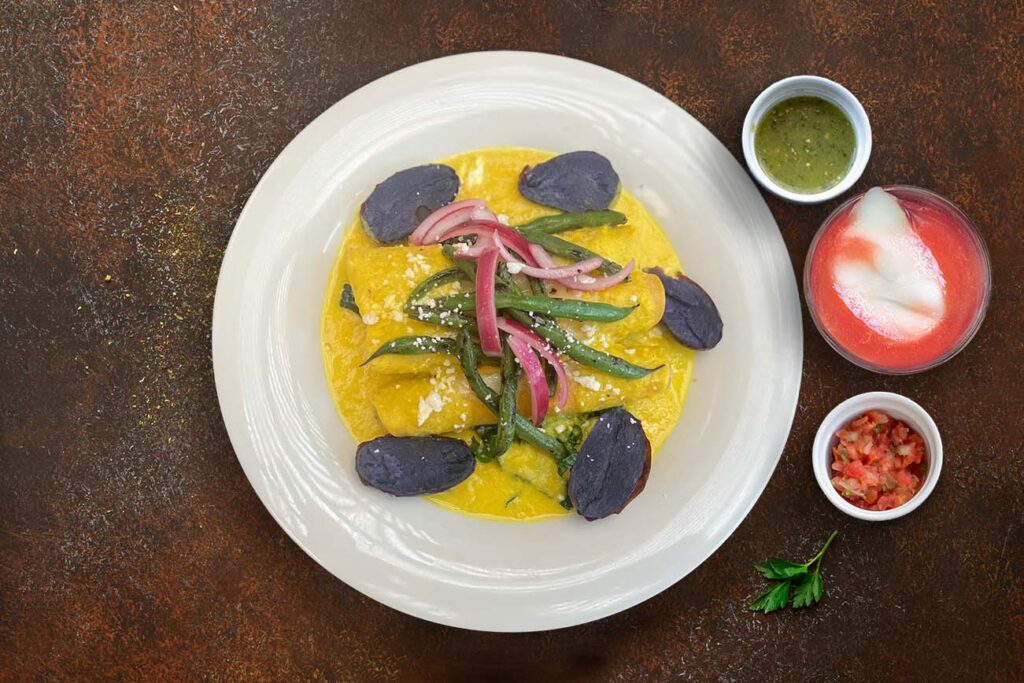 Peruvian Pork Enchiladas