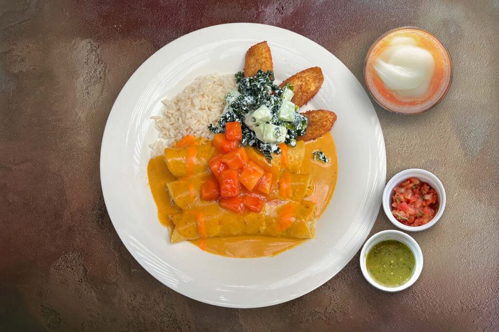 Tandoori Salmon Enchiladas Special