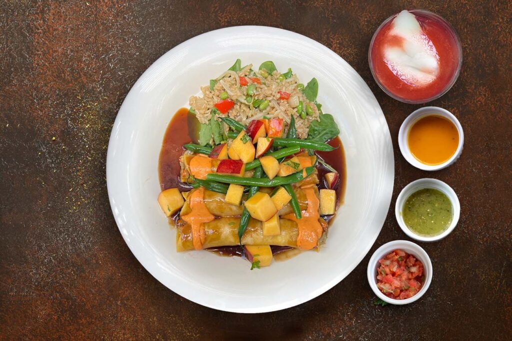 Teriyaki Shrimp Enchiladas Chef Special