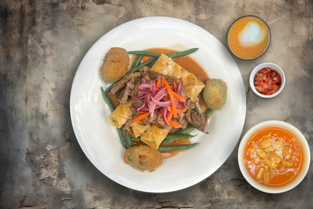 Beef Brisket Birria & Yukon Potato Enchiladas