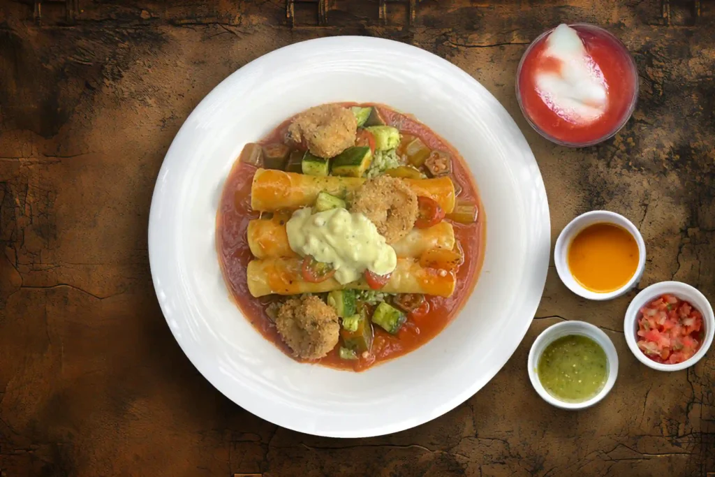 Louisiana Salmon Enchiladas