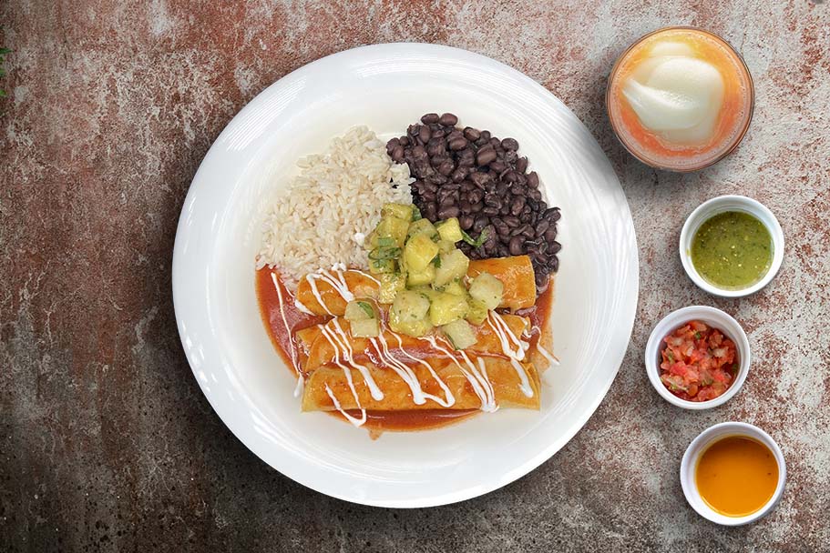 Cuban Grilled Shrimp Enchiladas